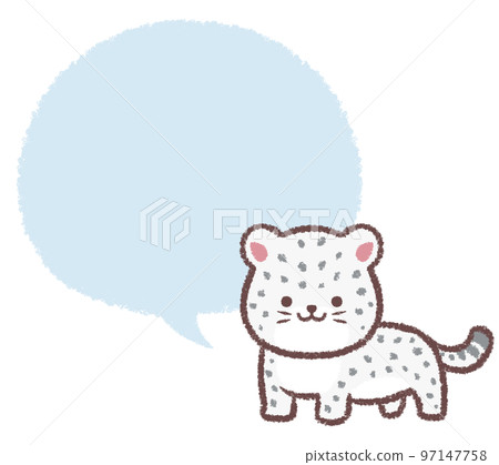 雪豹幼崽和講話泡泡 97147758