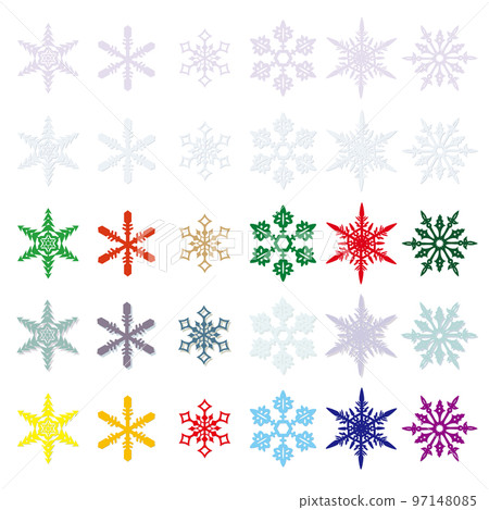Snow crystal set Snow crystal set 97148085