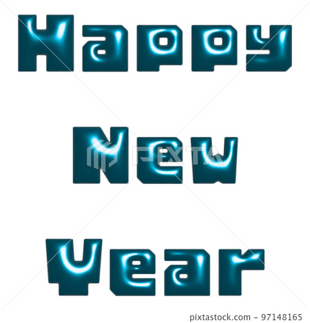 三維新年快樂人物素材 97148165