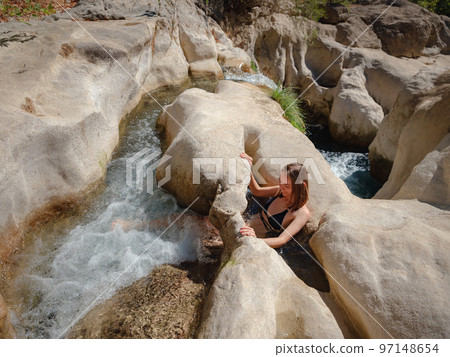 Turkey travel, mediterranean area on warm summer day Turkey travel, mediterranean area on warm summer day 97148654