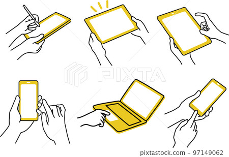 Device operation set illustration 97149062