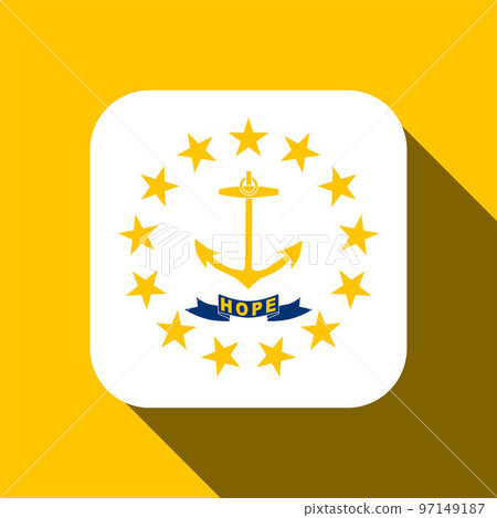 Rhode Island state flag. Vector illustration. 97149187