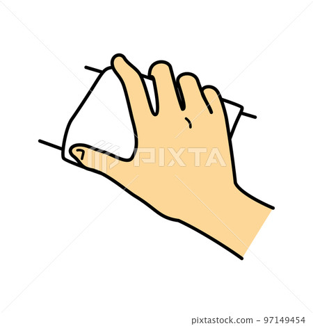 Wipe hands Handrail Toilet seat - Stock Illustration [97149454] - PIXTA