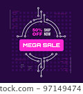 Promotional sale banner template design 97149474