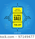 Promotional sale banner template design 97149477