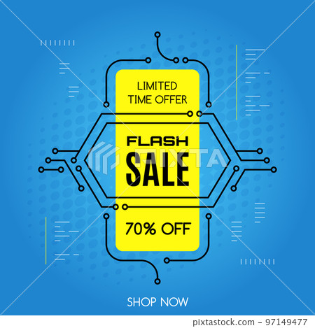 Promotional sale banner template design Promotional sale banner template design 97149477