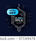 Promotional sale banner template design 97149478