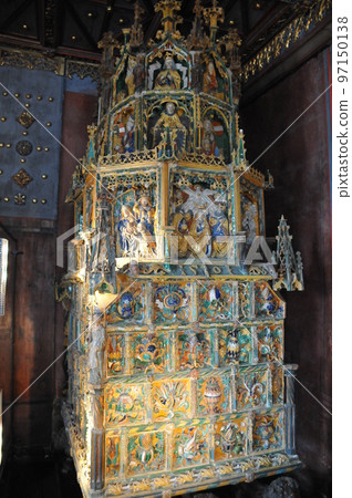 奧地利,薩爾茨堡,Hohensalzburg 堡壘,賴納博物館,金室壁爐,大主教室 奧地利,薩爾茨堡,Hohensalzburg 堡壘,賴納博物館,金室壁爐,大主教室 97150138