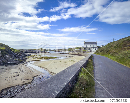 The beautiful coast at Rossbeg in Donegal - Ireland 97150288