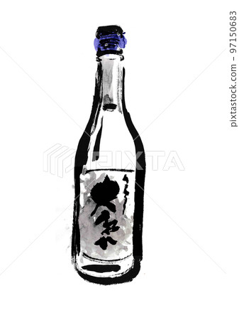 hand drawn japanese style illustration of sake hand drawn japanese style illustration of sake 97150683