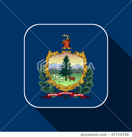 Vermont state flag. Vector illustration. 97150788