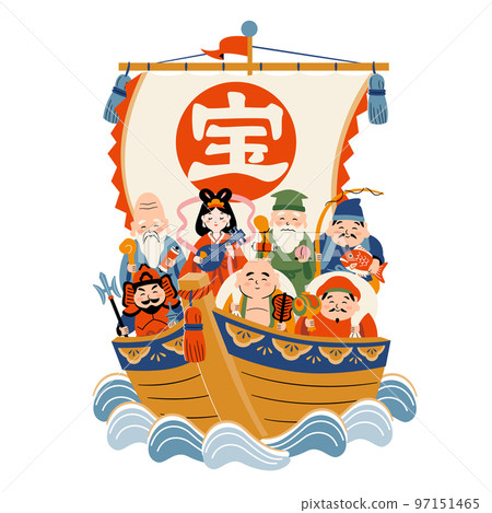 寶船寶藏上的七位幸運神 97151465