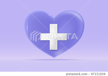 3d Medical emergency plus sign icon Isolated on light blue background. Realistic love sign first aid and health care concept 3d vector rendering illustration. 3d Medical emergency plus sign icon Isolated on light blue background. Realistic love sign first aid and health care concept 3d vector rendering illustration. 97151839