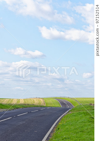 Road across the South Downs at Beachy Head - East Sussex - United Kingdom 97152514