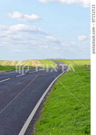 Road across the South Downs at Beachy Head - East Sussex - United Kingdom 97152515