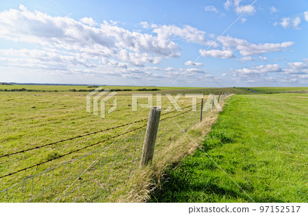 English landscape near the South Downs at Beachy Head - East Sussex - United Kingdom English landscape near the South Downs at Beachy Head - East Sussex - United Kingdom 97152517