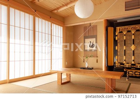 帶佛壇和凹室的日式房間 97152713