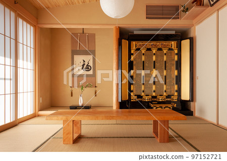帶佛壇和凹室的日式房間 97152721