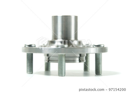 car wheel hub isolated on white. car parts 97154200