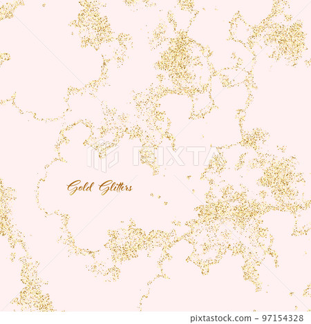 Golden sparkling star dust leaves sparkling particles on a white background. Vector glamor fashion concept with golden sparkles Golden sparkling star dust leaves sparkling particles on a white background. Vector glamor fashion concept with golden sparkles 97154328
