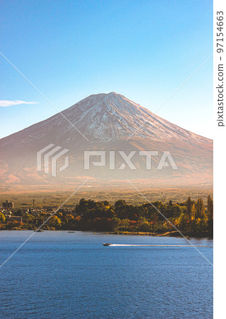 Fuji and the boat Fuji and the boat 97154663