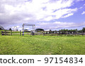 Blue sky and grasslands, Chiba Mother Farm 97154834
