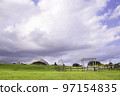 Blue sky and grasslands, Chiba Mother Farm 97154835