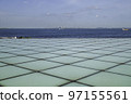 Yokosuka Museum of Art, a landscape with perspective of the sea, horizon and tiles 97155561