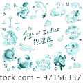 12星座-生肖之歌-素材（水） 97156337