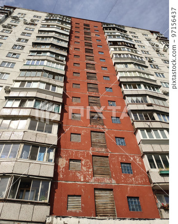 an old building in Russia is a high-rise building an old building in Russia is a high-rise building 97156437