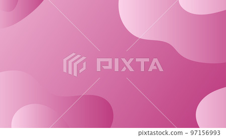 Abstract pink fluid shape modern background with copy space, vector. 97156993