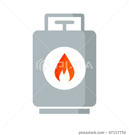 propane gas cylinder. A can of gas fuel. vector. 97157750