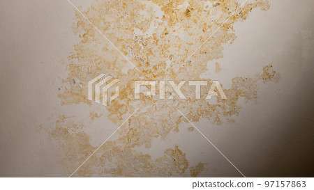 Flooding rainwater, causing damage, peeling paint and mildew. Flooding rainwater, causing damage, peeling paint and mildew. 97157863