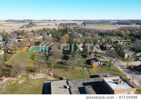Aerial view of New Dundee, Ontario, Canada Aerial view of New Dundee, Ontario, Canada 97159996