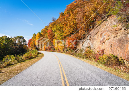 Blue Ridge Parkway in fall Blue Ridge Parkway in fall 97160463
