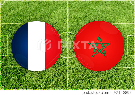 France vs Morocco football match France vs Morocco football match 97160895