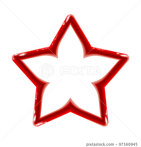 Realistic isolated glossy red sign of star icon for decor on light background. Bright toy plastic frame. Design for flyer, banner, poster. illustration 3d holiday, presentation. png Realistic isolated glossy red sign of star icon for decor on light background. Bright toy plastic frame. Design for flyer, banner, poster. illustration 3d holiday, presentation. png 97160945