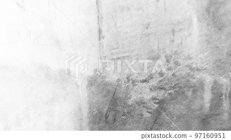 concrete wall - exposed white concrete texture with cracked detail 97160951