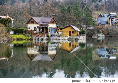 Water reservoir in Bansky Studenec, Slovakia 97162346