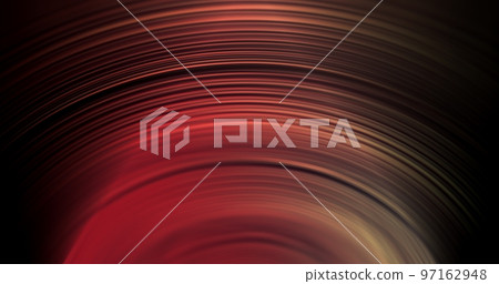 Color gradient light. Music abstract background. Jazz party illumination. Defocused neon pink red orange curve spectrum glow on dark black ribbed texture free space wallpaper. Color gradient light. Music abstract background. Jazz party illumination. Defocused neon pink red orange curve spectrum glow on dark black ribbed texture free space wallpaper. 97162948
