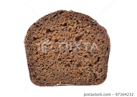 Slice of bread isolated on white 97164232