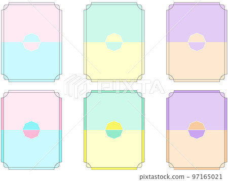 雙色調色卡設計框架集 97165021