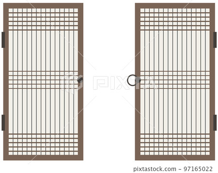 Asian pattern antique door, wooden door Asian pattern antique door, wooden door 97165022
