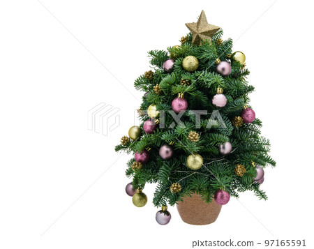 Christmas and New year decoration element with natural branches of thuja, pine, spruce and fir. Ikebana with Candles, Cones, beads and balls. for decorating festive table and interior. Christmas and New year decoration element with natural branches of thuja, pine, spruce and fir. Ikebana with Candles, Cones, beads and balls. for decorating festive table and interior. 97165591