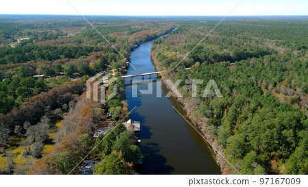 Amazing nature at the Caddo Lake State swamps in Texas 97167009
