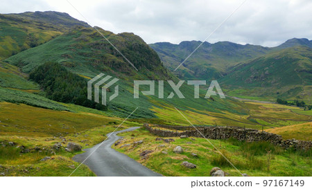 Lake District National Park - aerial view - travel photography 97167149