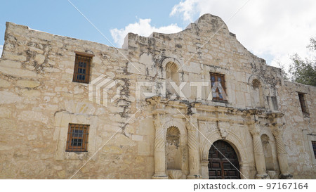 The Alamo in San Antonio is the most famous landmark in the city 97167164