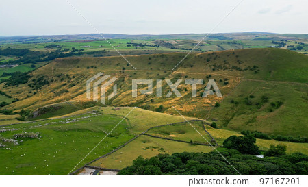 Peak District National Park - aerial view - travel photography 97167201