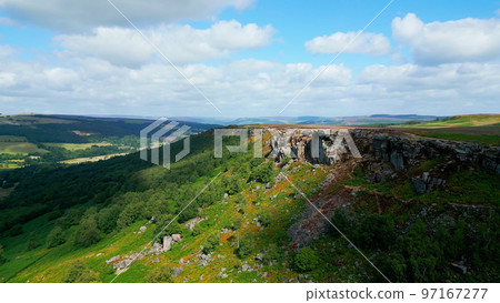 Peak District National Park - aerial view - travel photography 97167277