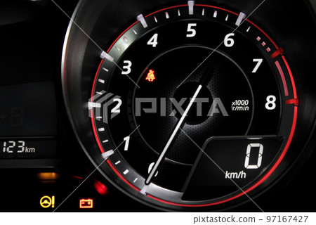 Tachometer Needle Indicate Revolutions of Engine After Acceleration Tachometer Needle Indicate Revolutions of Engine After Acceleration 97167427